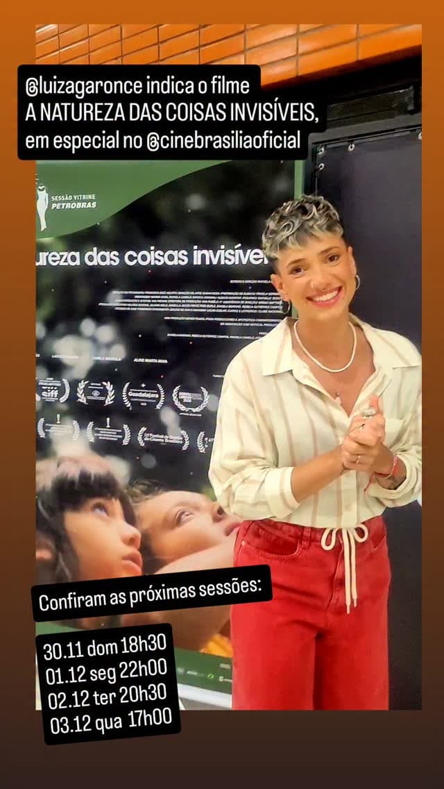 Olha só quem mais indica você a assistir A NATUREZA DAS COISAS INVISÍVEIS: Luiza Garonce...